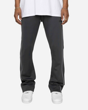 Load image into Gallery viewer, PIPING FLARED TRACK PANTS-CHARCOAL
